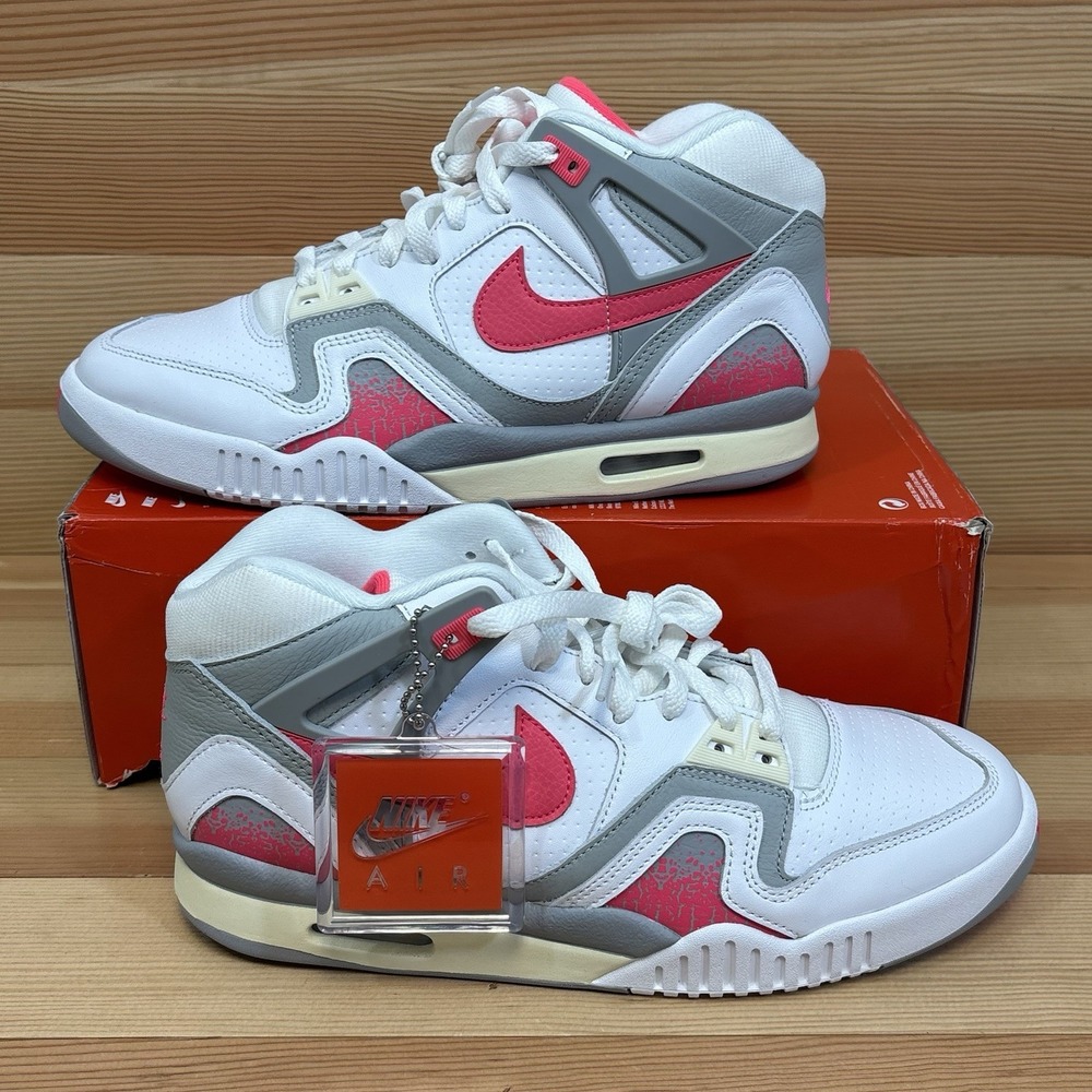 Nike Air Tech Challenge 2 Racer Men's Size 10 White Pink Agassi Shoes FZ9033 100